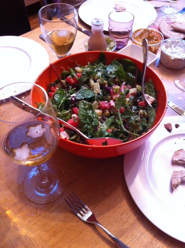 Summer feta and watermelon salad